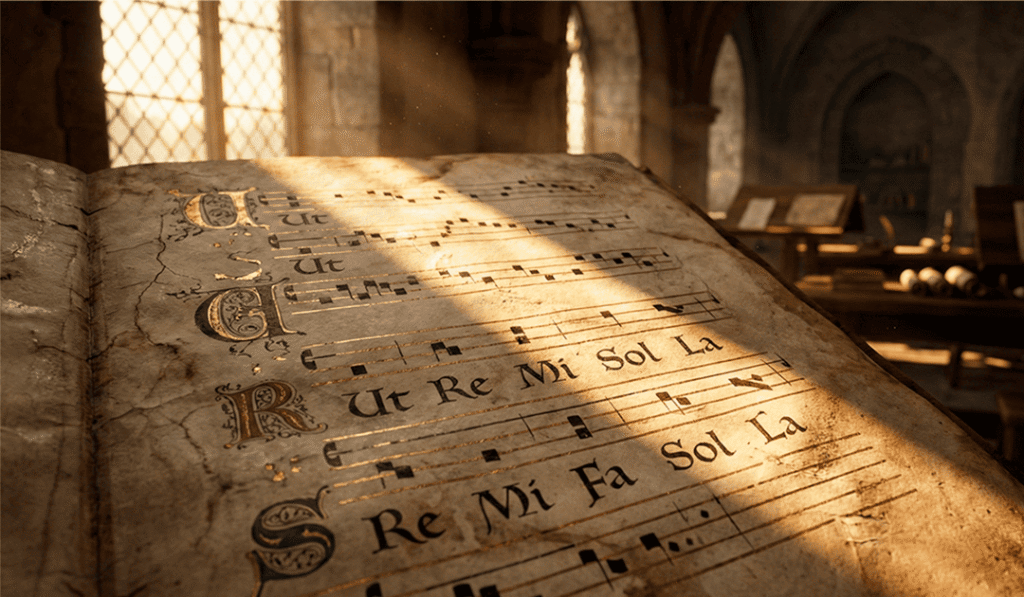 VOCÊ SABE QUEM INVENTOU O _DÓ-RÉ-MI__ A história curiosa de como as notas musicais ganharam nome. Banner Blog